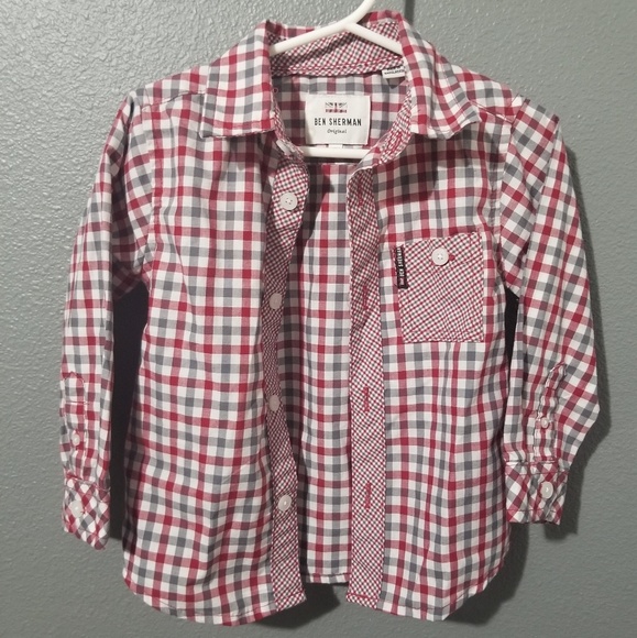 Adorable Little Boys Button Front Collared Shirt - Picture 3 of 6